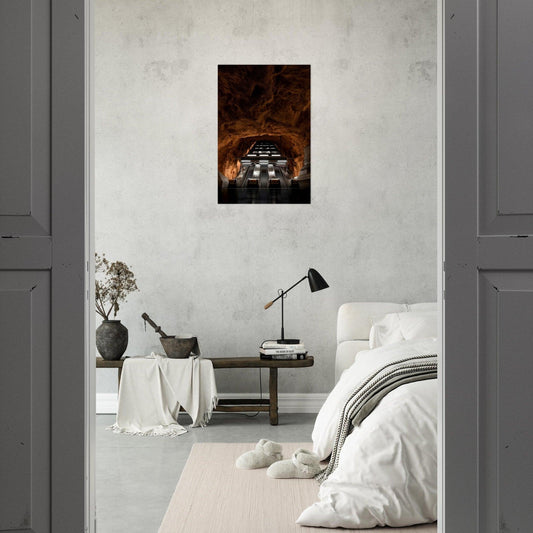 Under the mountain hole