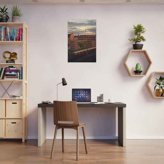 Running the train pass the living building