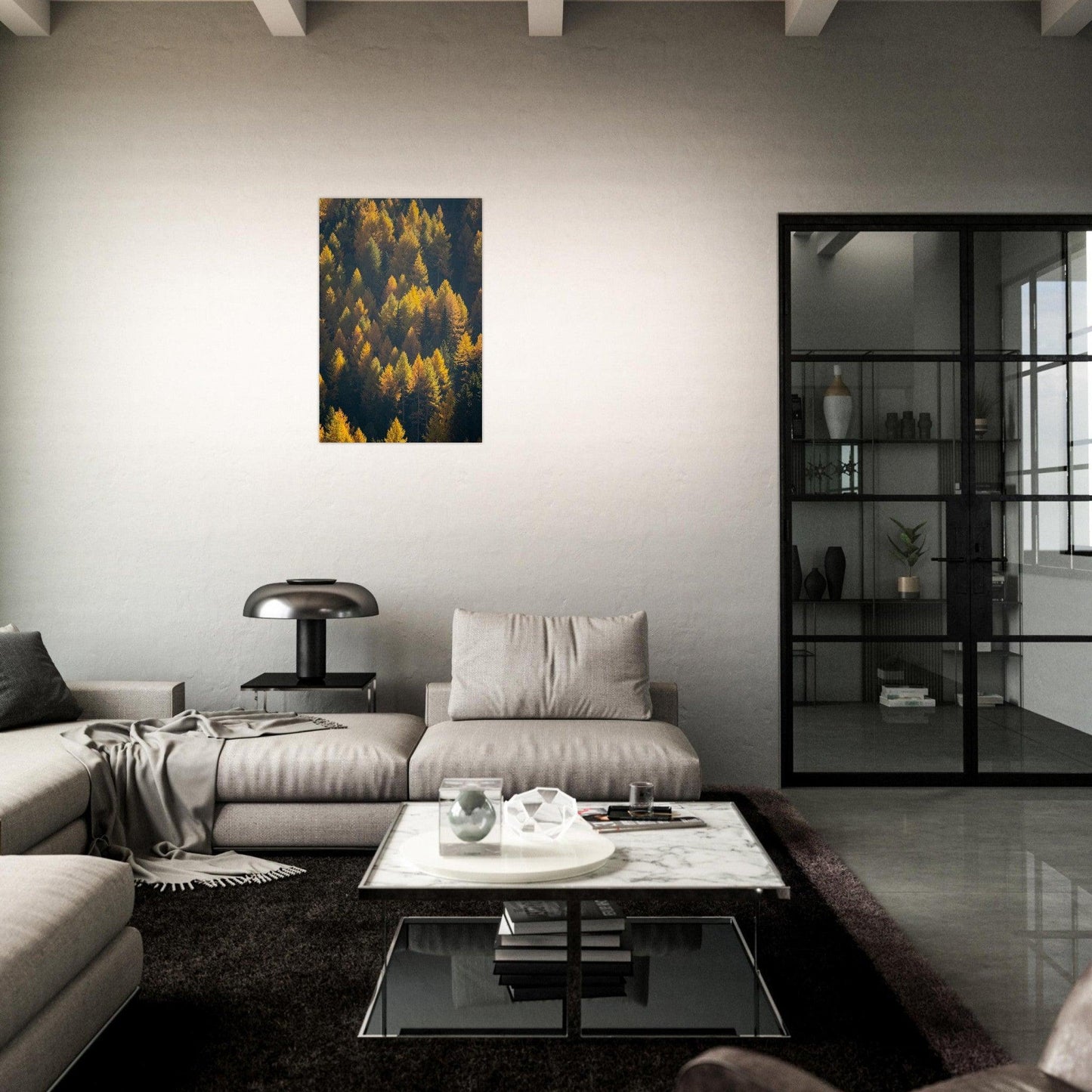Breathtaking Metal Poster for Living room | Linked Frame
