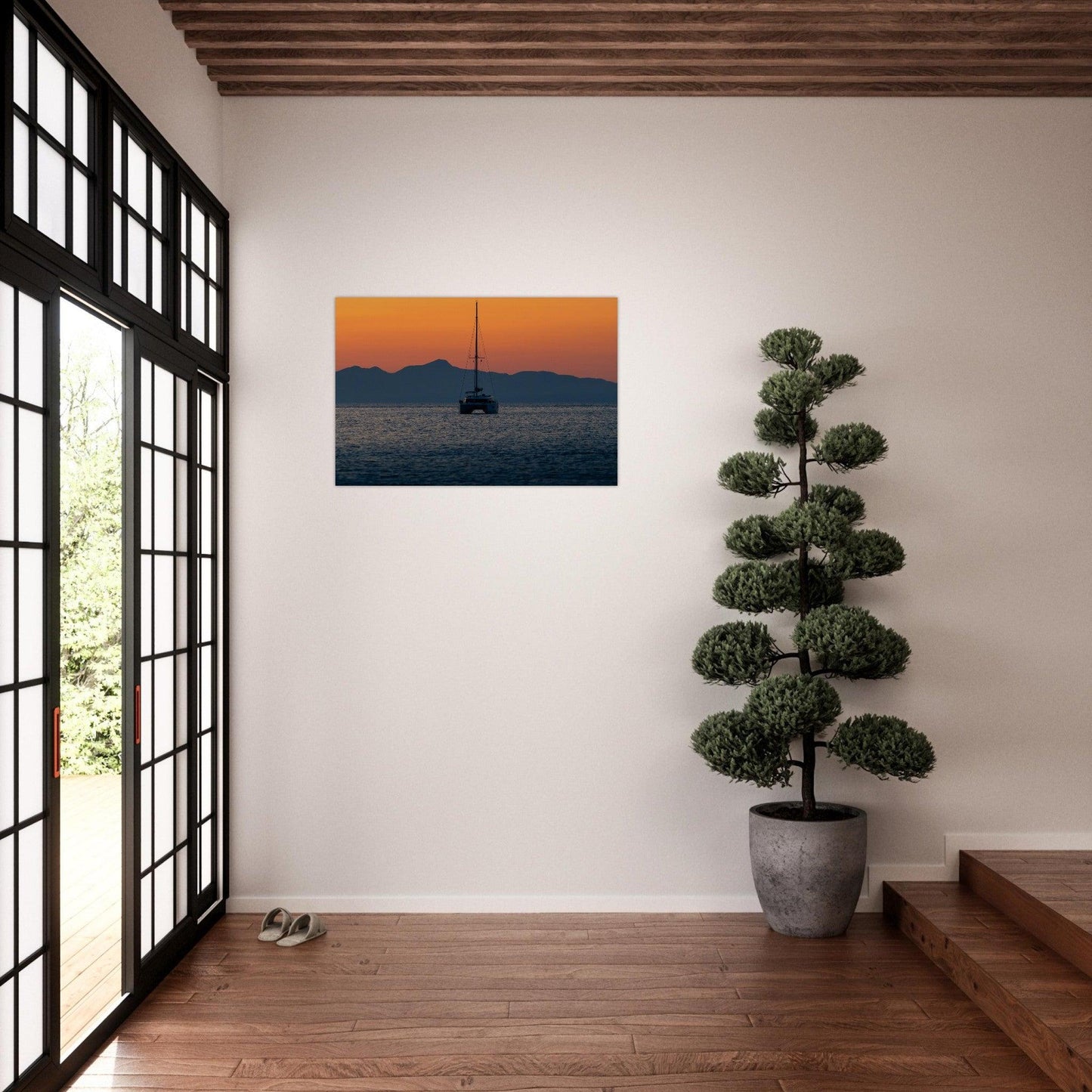 Catching A Sunset | metal poster - Linked Frame